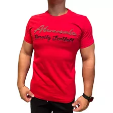Camiseta Abercrombie And Fitch Football Vermelha Masculina
