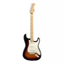 Guitarra Elétrica Fender Player Stratocaster De Amieiro 2010 3-color Sunburst Brilhante Com Diapasão De Bordo