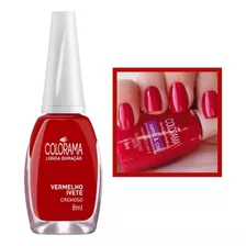 Esmalte Colorama Vermelho Ivete Cremoso Longa Duração 8ml