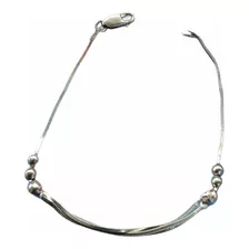 Pulsera Cola De Ratón Plata.925 