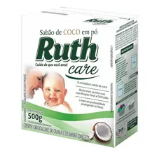 Sabão Em Pó De Coco Ruth Care Para Roupas De Bebê 500g 