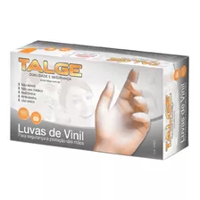 Luvas Descartáveis Talge Luva De Vinil Cor Transparente Tamanho M De Vinil Com Pó X 1000 Unidades 