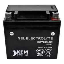 Batería De Moto Kem Parts Gel Ytx5lbs Medida 114x71x106 Mm