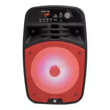 Parlante Portatil Bluetooth Karaoke Fm Luces 6.5 Kts-1119