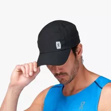 Boné Para Corrida On Running Lightweight Cap Preto