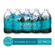 Agua De Manantial Sta María 20 Pack 1l