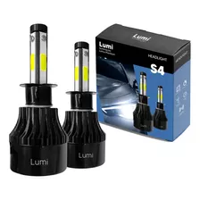 Kit Lâmpada Farol Super Ultra Led S6 H3 82w Dc 9-48v 6000k