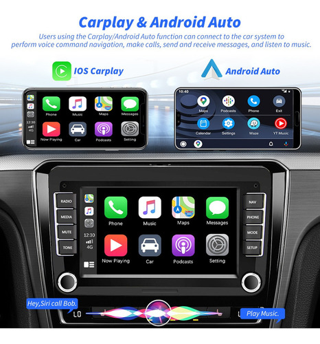 2din 7 Pulgadas Android 10.0 Radio Estreo De Coche Para Vw Foto 3