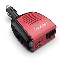 Bestek 150w Portable Power Inverter With 3a Dual Usb Chargin