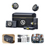 Microfone Lapela Duplo Hollyland Lark M2 Combo Usb C Câmera Preto