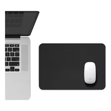 Mousepad 25x20cm Couro Sintético Slim Impermeável Gamer Cor Preto