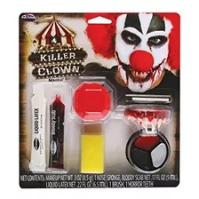 Tatuaje Temporale - Killer Clown Maquillaje De Vestuario Kit