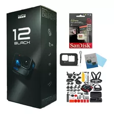 Camara Gopro Hero 12 + 32gb + Kit Accesorio + Funda + Vidrio