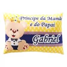 Almofada 20x30 Cm Maternidade Menino / Com Nome Do Bebê