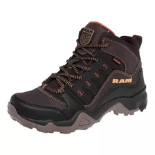  Zapato Hiking Ram De Hombre Cafe R528 T3