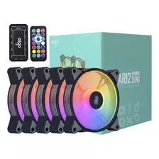 Fan Cooler Gamer Aigo Ar12 Rgb 5 Fan 120mm Controladora