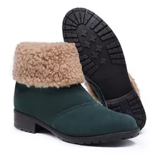 Bota Botinha Feminina Lançamento Com Pelo Promoção Inverno