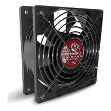 Turbina Cooler Fan Bosser Dc 12v 120x38 Mm Buje + Reja Metal Led Negro