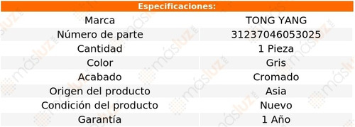 Parrilla Gris Crom Mercedes-benz C230 02/07 Tong Yang Foto 2