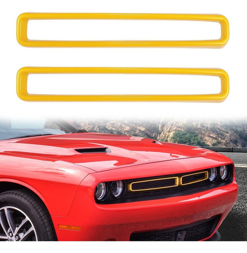 Parrilla Frontal Armarilla For Dodge Challenger 2015-20 Foto 3