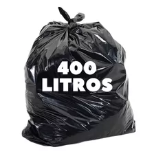 Saco Lixo 400l Preto Super Resistente 120x125cm 50 Un Grande