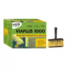 Impermeabilizante Viaplus 1000 (caixa 18 Kg) Viapol + Broxa