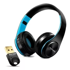 Auriculares Bluetooth Con Microfono Con Su Adaptador Pc Pro Color Azul