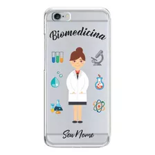 Capinha Celular Personalizada Com Nome Profissão Biomedicina