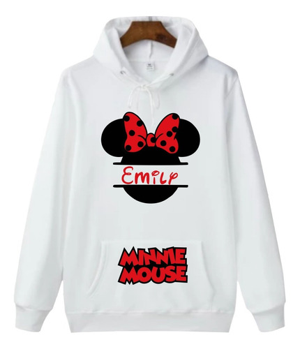 Buzos Sacos Hoodies Para Niñas Minnie Mouse Personalizados 