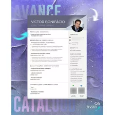 Modelo De Currículo Personalizado Avance - Design Víctor