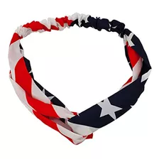 Diademas - Lux Accessories Large Print Patriotic July 4th In