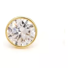 1 Unidad De Arete Bicelado 6 Mm Oro 10 K Dama Caballero