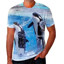 Camiseta Camisa Orca A Baleia Oceano Mar Animais 08