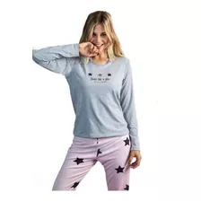 Pijama Invierno Estampa Estrellas Mujer 