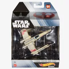 Star Wars Hot Wheels Starship Select X-wing Fighter Red Five