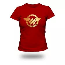 Playera De Mujer Maravilla Star. Super Heroes