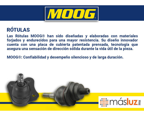 Set 2 Rotulas Del Inf Nissan Hikari 88-91 Moog Foto 4