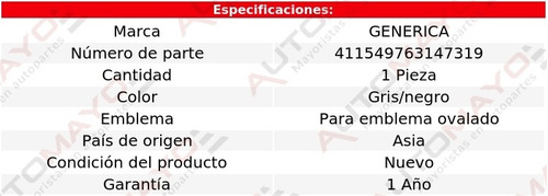 Parrilla Gris/negra P/emble Ovalado Pickup Toyota 1992-1995 Foto 2