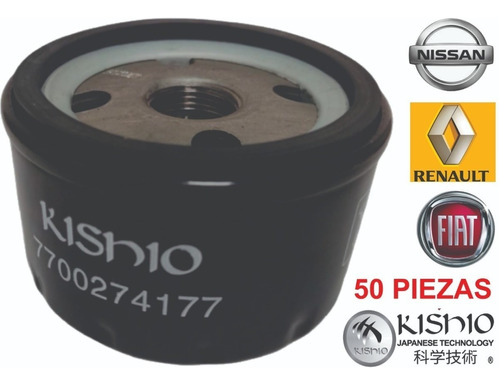 50 Filtros De Aceite Para Nissan Platina 1.6l 02-10 Kishio Foto 5