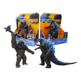 Juguete Godzilla Vs King Kong MuÃ±eco Coleccion X2 Figuras
