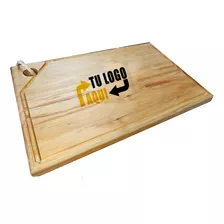 2 Unidades De Tablas Para Picar Con Logo Personalizado