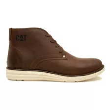 Bota Masculina Coturno Casual Couro Costurado Palmilha Gel