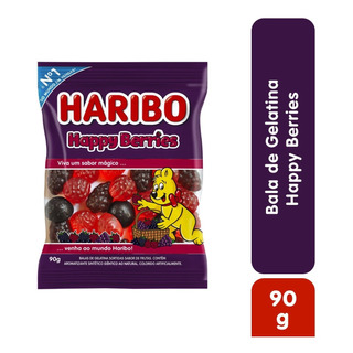 Bala De Gelatina Happy Berries Haribo 90g