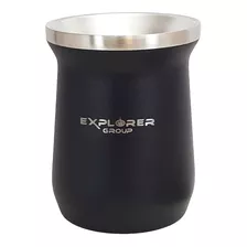 Mate Explorer Negro De 350 Ml. Acero Inoxidable 304 Ss