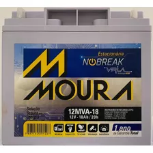 Bateria Nobreak 18ah Moura Vrla 12mva-18