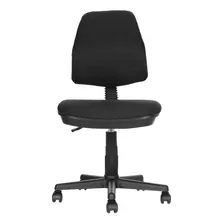 Silla De Oficina Barata Ergonomica Marca Silleti Modelo Torino Giratoria Mecanismo Semi Reclinable Tapizada En Tela Color Negro