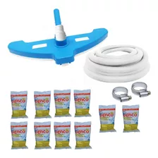 Aspirador Para Piscina + Mangueira 6m + 10 Pastilha Cloro