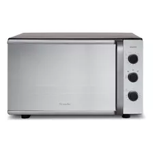 Forno Elétrico De Bancada Vidro Espelhado 44l 127v Cinza