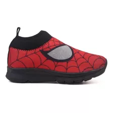 Sapato Infantil Meia Homem Aranha Calce Fácil Refletivo 