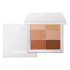 Amuse Paleta Transparente Vegana De Ojos De 6 Colores, Sombr